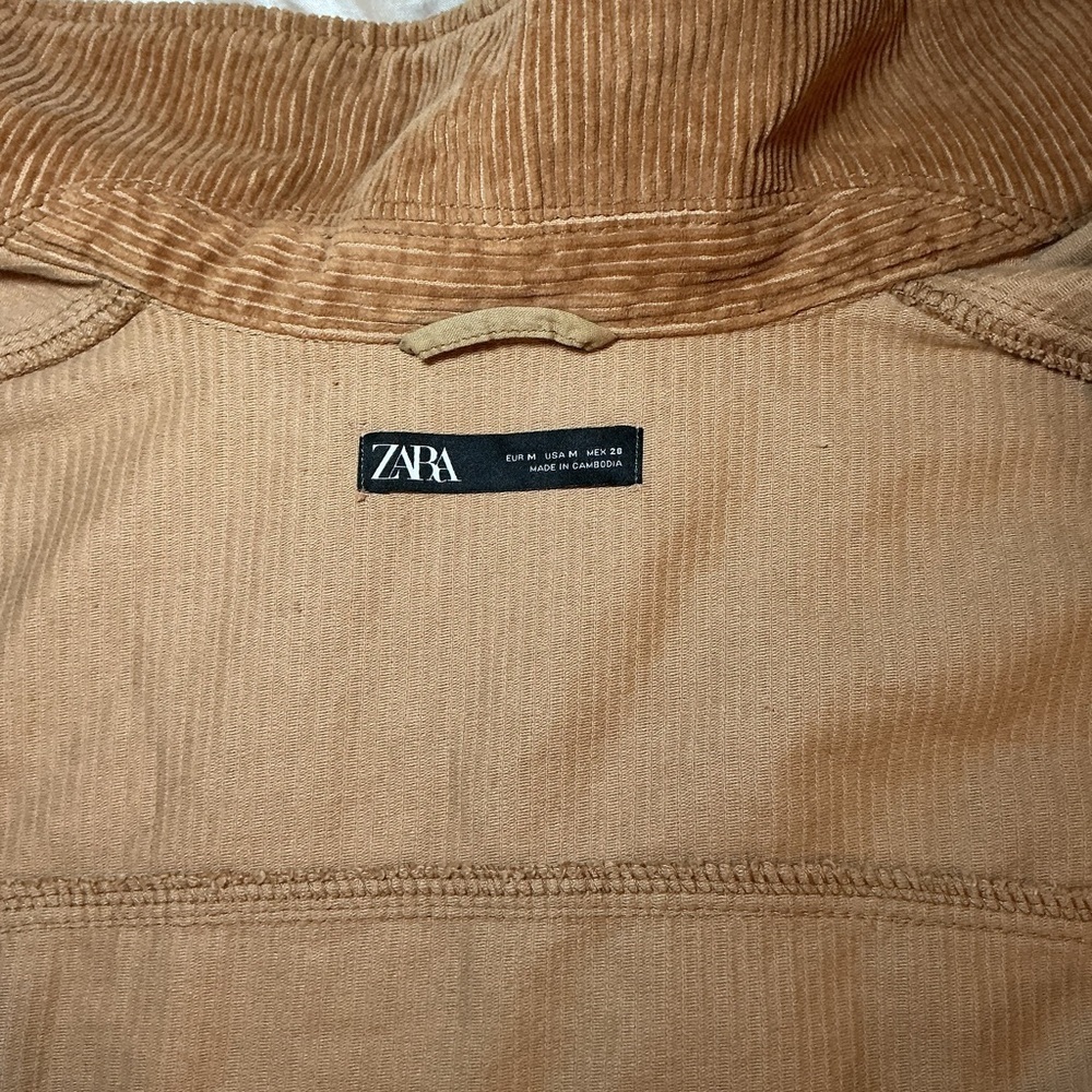 Zara Women's Tan Corduroy Jacket - Picture 3 of 6
